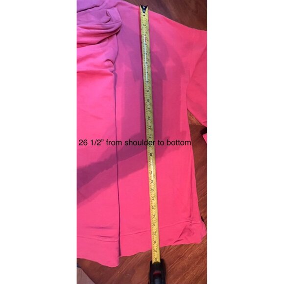 T by Talbots Coral XL Hoodie - Picture 9 of 9